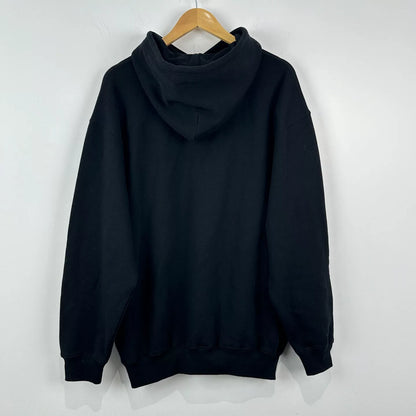Balenciaga Black Embroidered Hoodie Size S