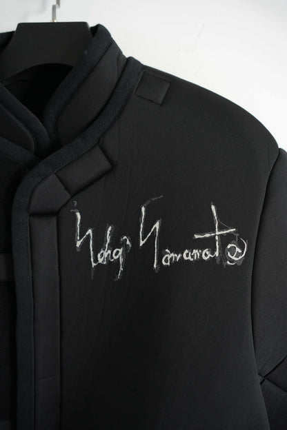 yohji yamamoto space cotton coat