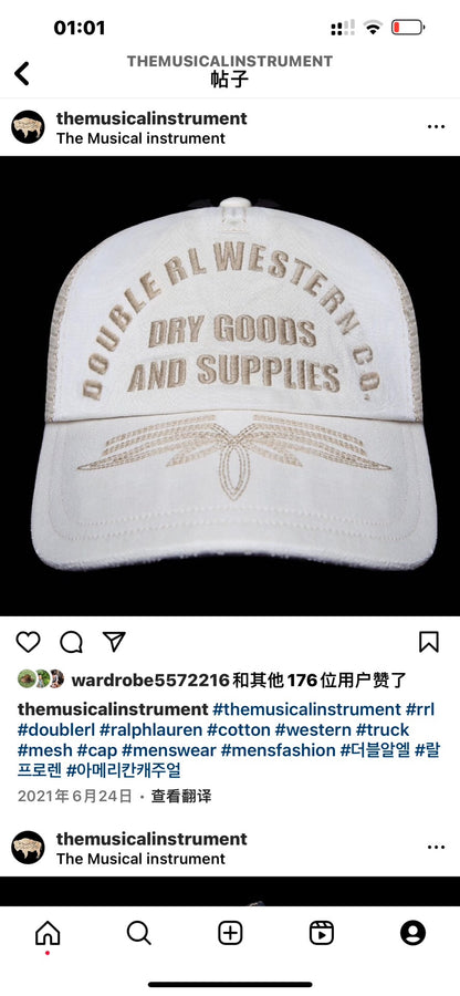 RRL Double RL Western Baseball Cap