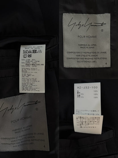 Yohji Yamamoto Pleated Suit Jacket