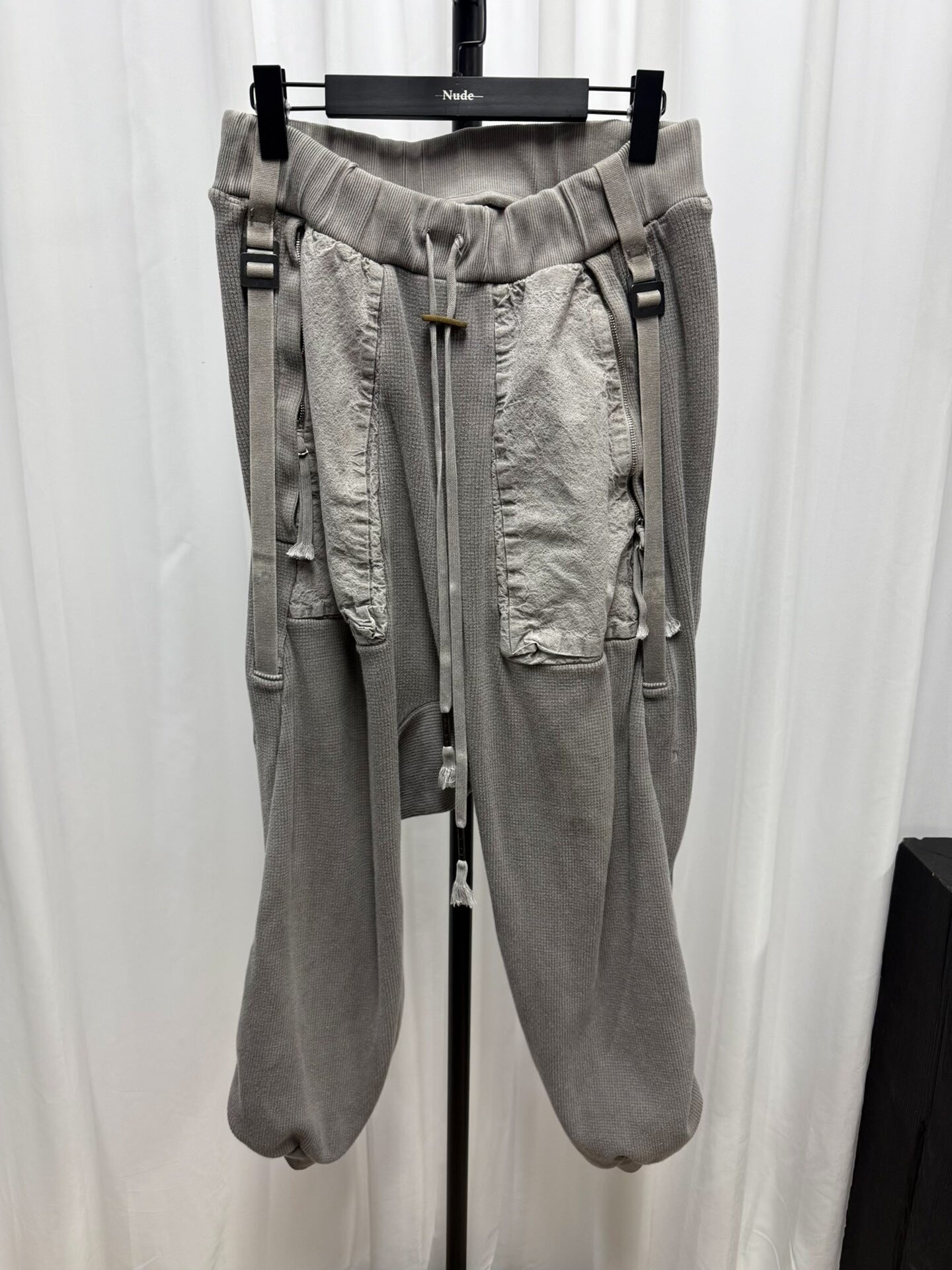 boris bidjan saberi mud-dyed long pants