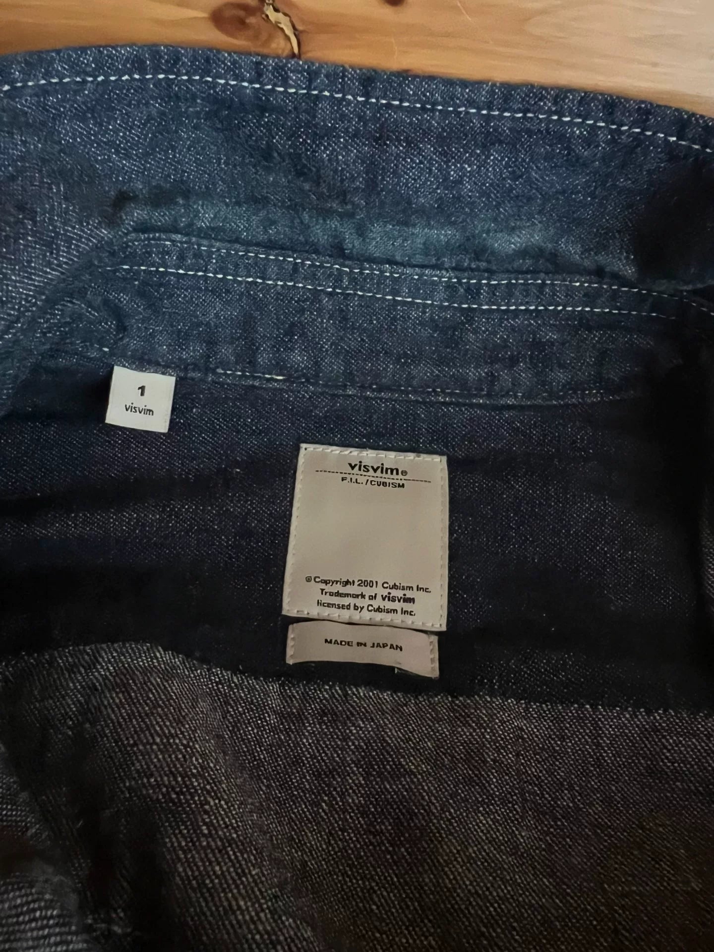 visvim indian water drop denim shirt