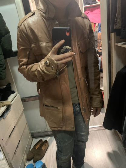 ralph lauren leather jacket in classic style