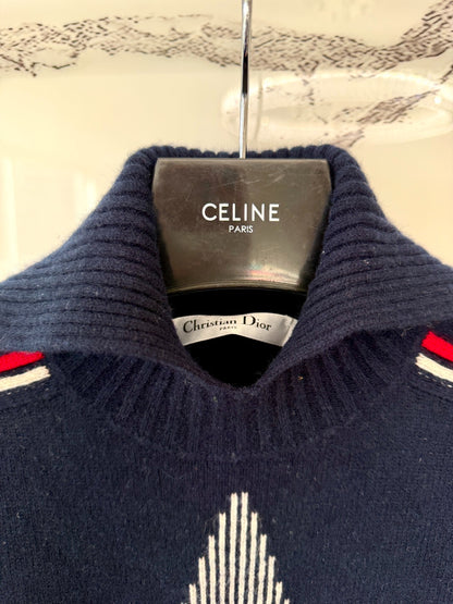 dior star logo knitted sweater