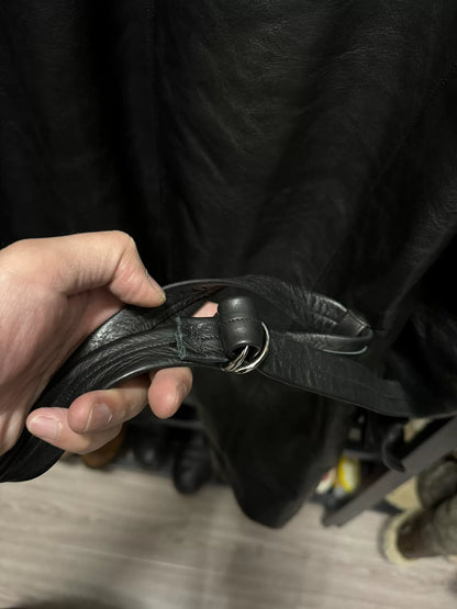 old joe double-breasted horsehide leather jacket