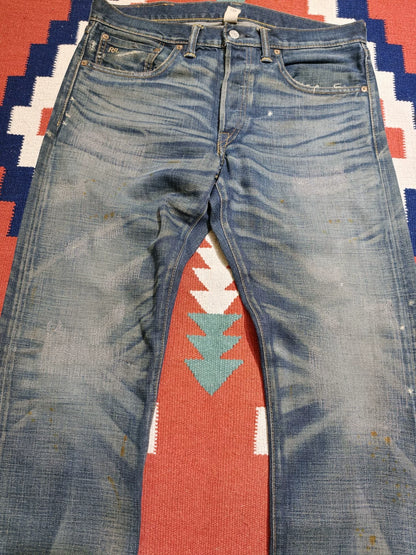 RRL Double RL Yellow Mud Dye Red Selvedge Jeans