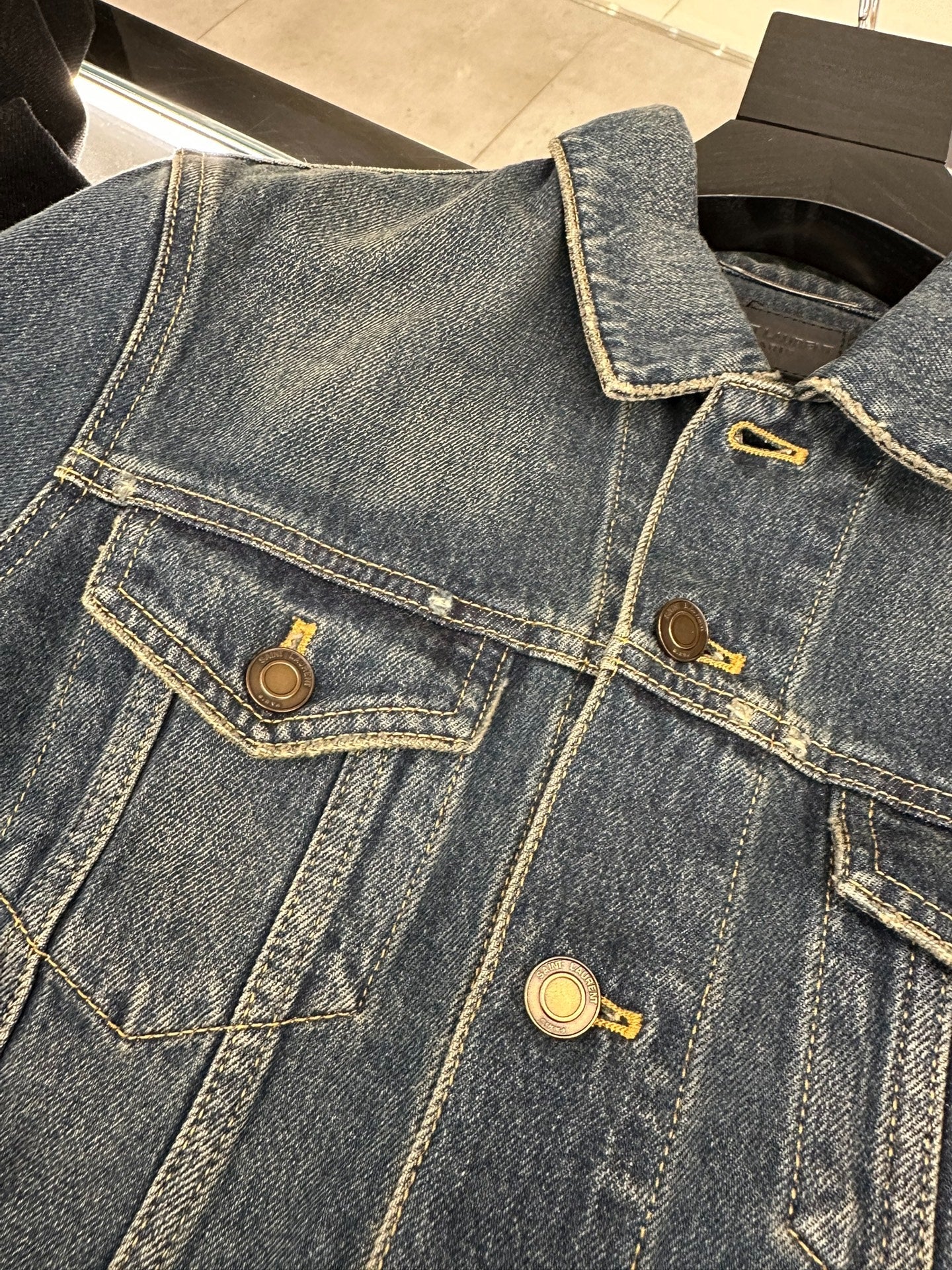 Saint Laurent Men's Blue Denim Jacket