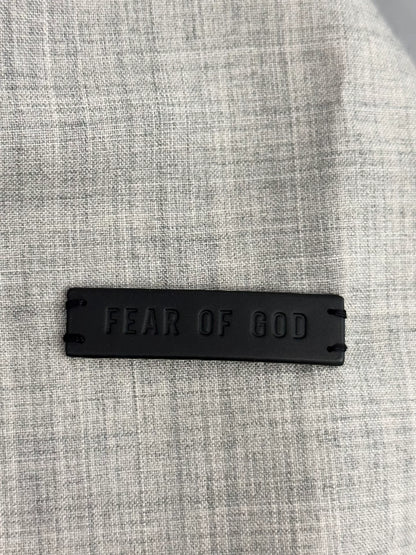 gray wool blazer with silk lining