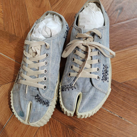 Maison Margiela Split-Toe Denim Sneakers