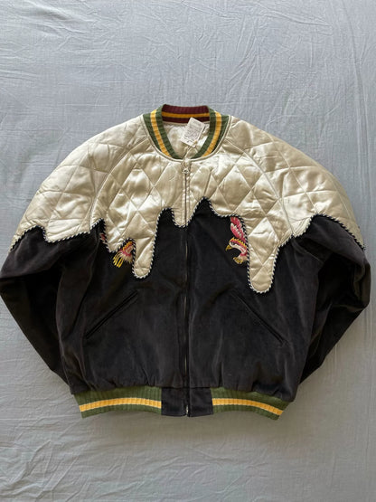 KAPITAL Velvet Patchwork Embroidered Jacket
