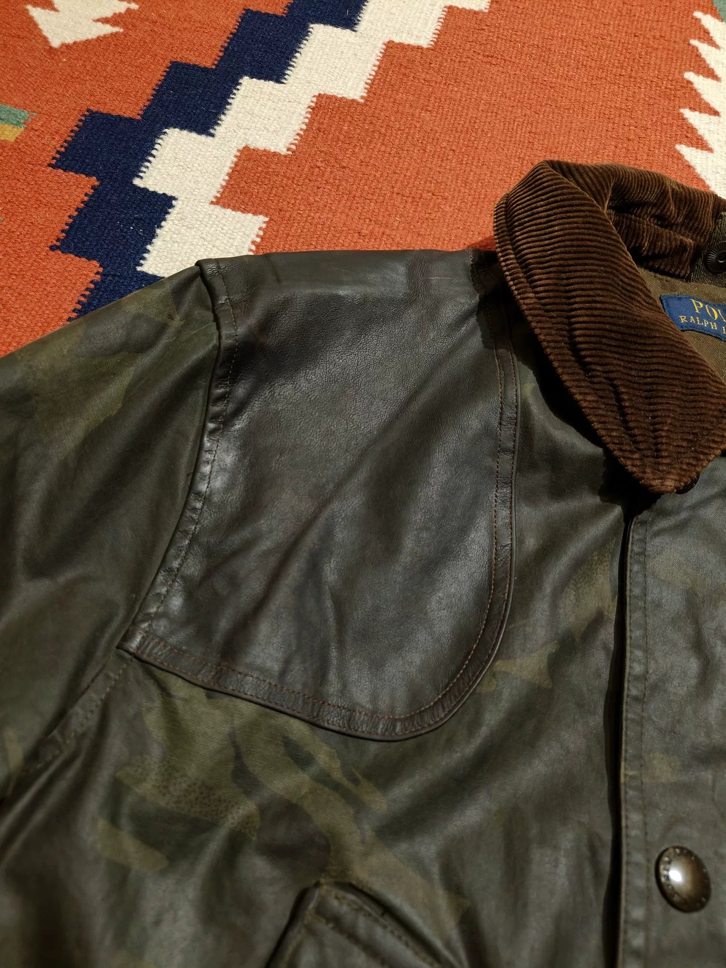 Camouflage Waxed Jacket by Ralph Lauren