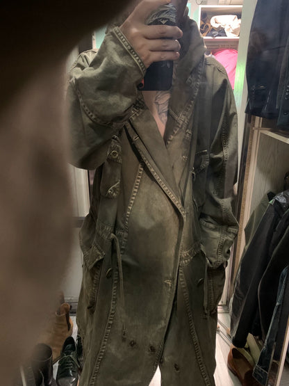 kapital kountry oversized khaki coat