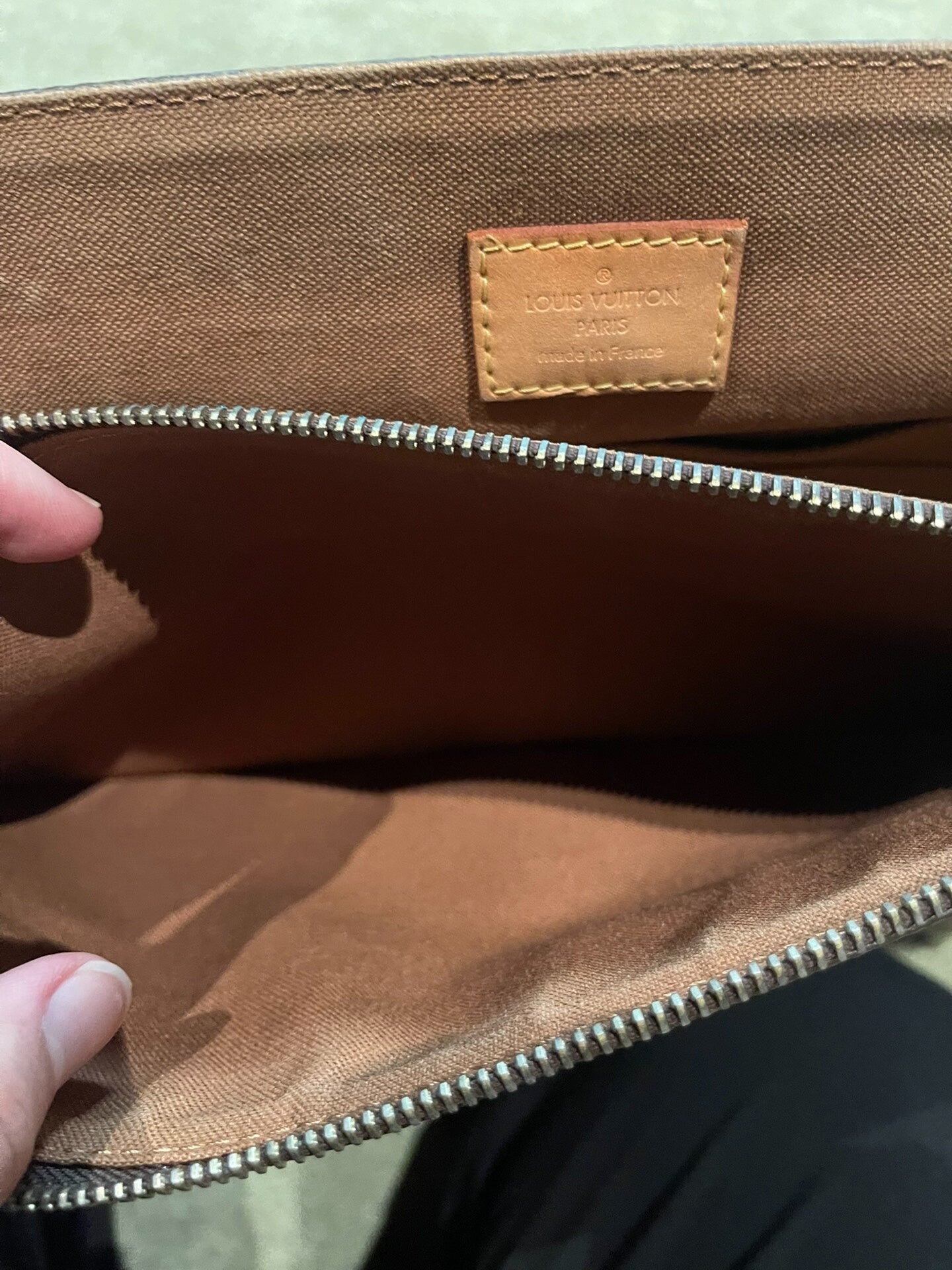 louis vuitton brown messenger bag for men