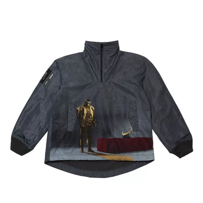 undercover blouson jacket with samurai design