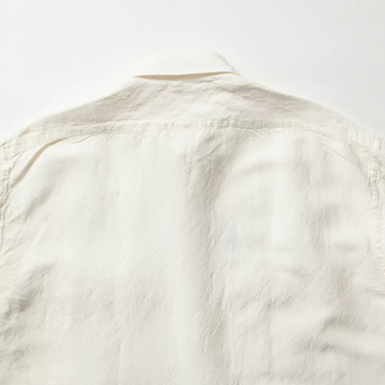 Porter Classic Bamboo Linen White Shirt