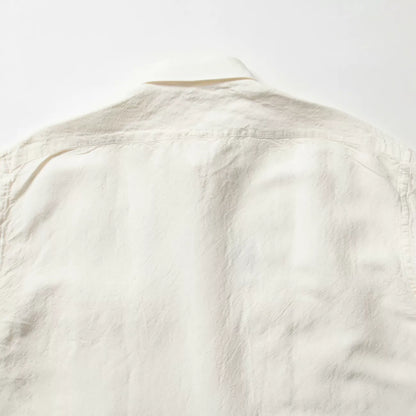 Porter Classic Bamboo Linen White Shirt