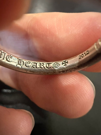 Chrome Hearts Silver Diamond Nail Ring