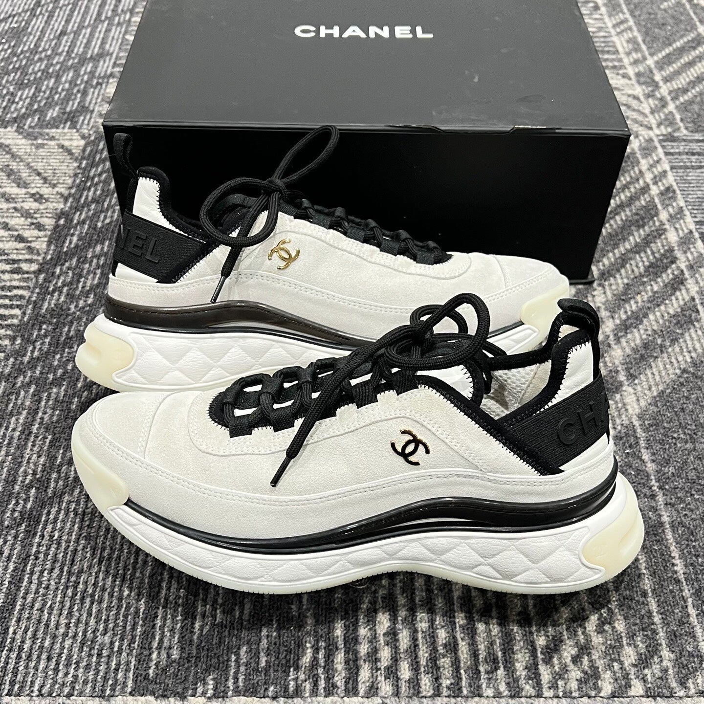 Chanel Black and White Panda Sneakers