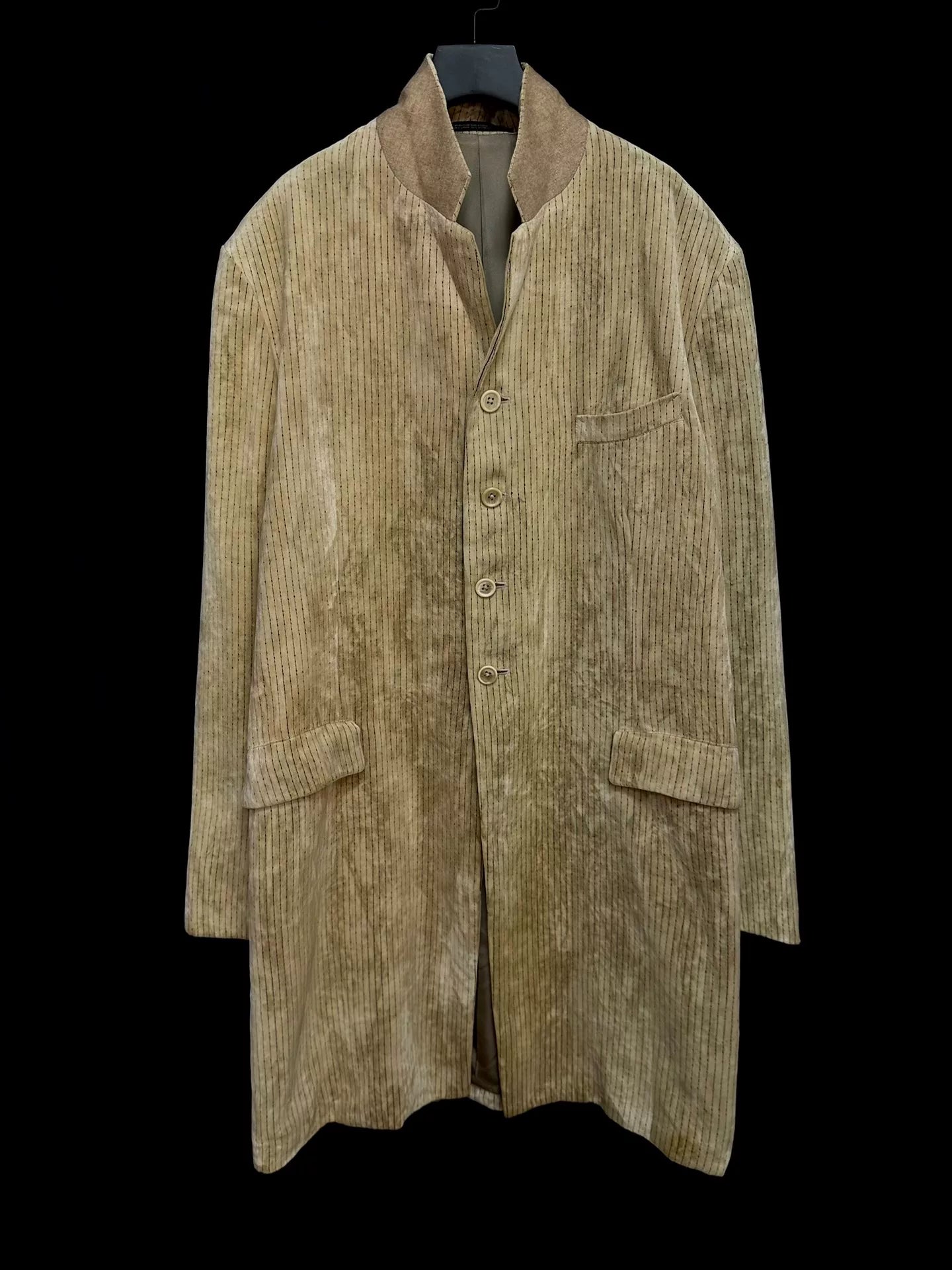 yohji yamamoto vintage velvet coat