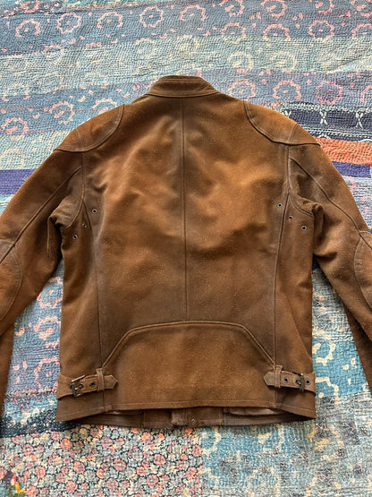 vintage polo ralph lauren leather motorcycle jacket