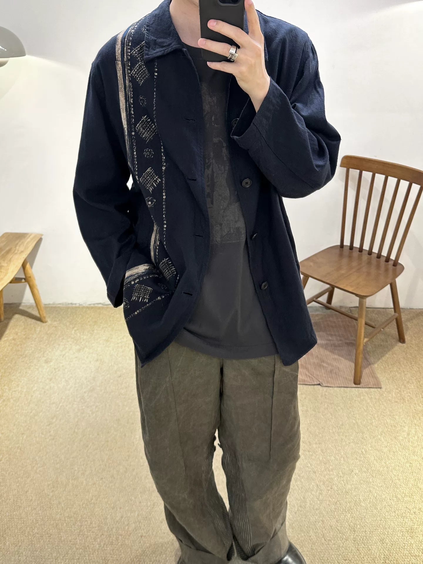 Yohji Yamamoto 90s Linen Totem Jacket