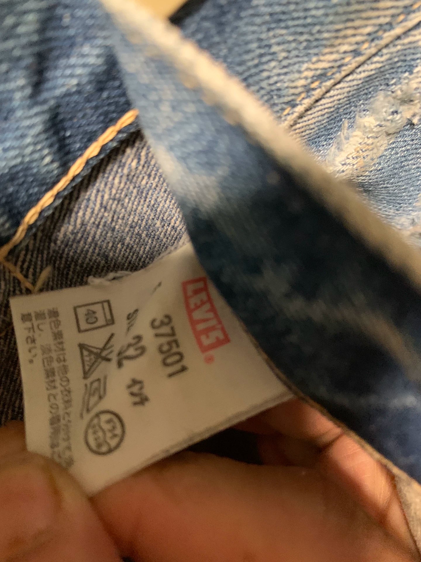 classic distressed high-end jeans lvc