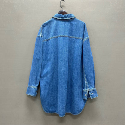 lanvin batman denim shirt jacket