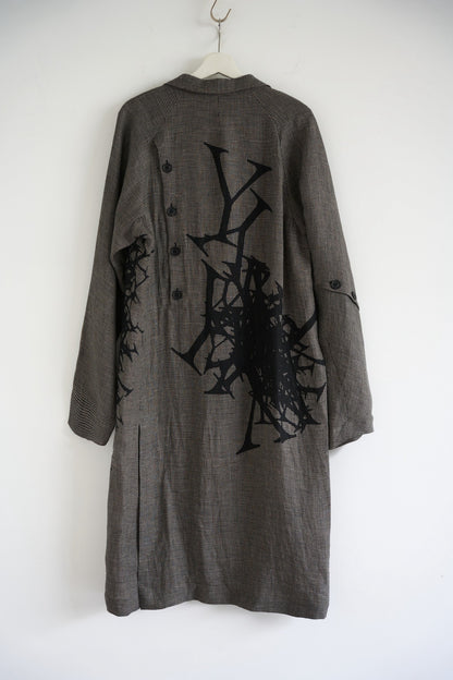 Yohji Yamamoto 24SS Houndstooth Coat