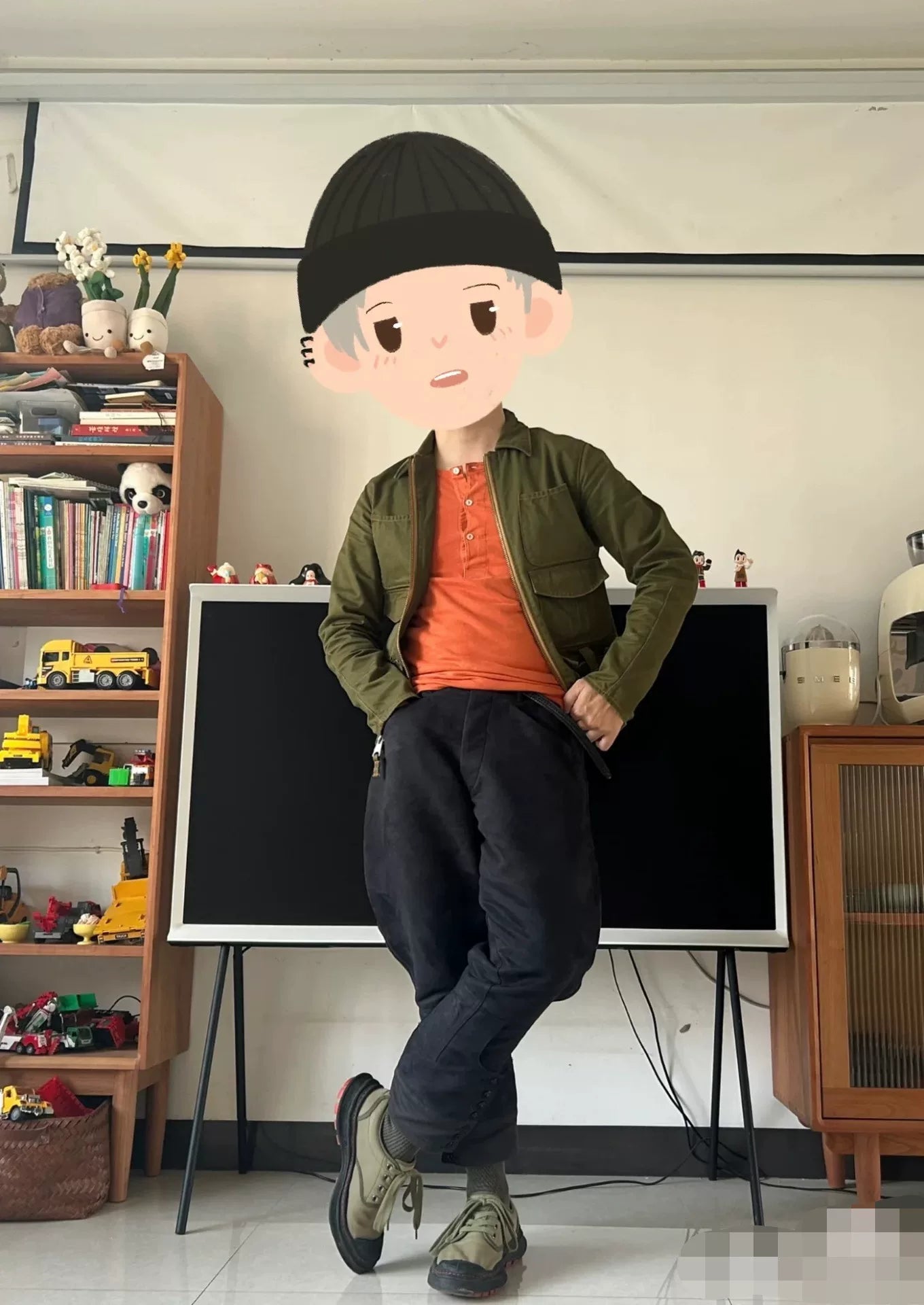 freewheelers green military style utility jacket