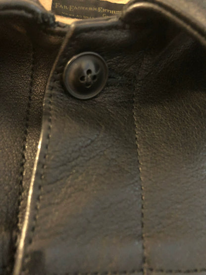 far eastern enthusiast classic leather jacket