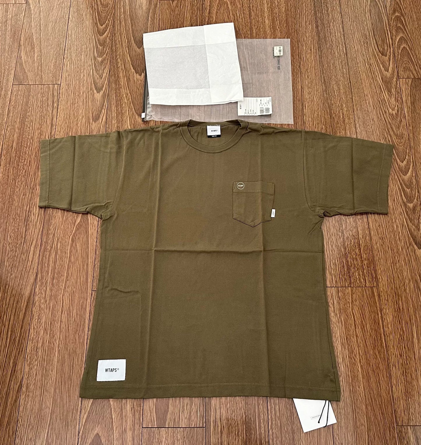 wtaps blank short sleeve pocket tee