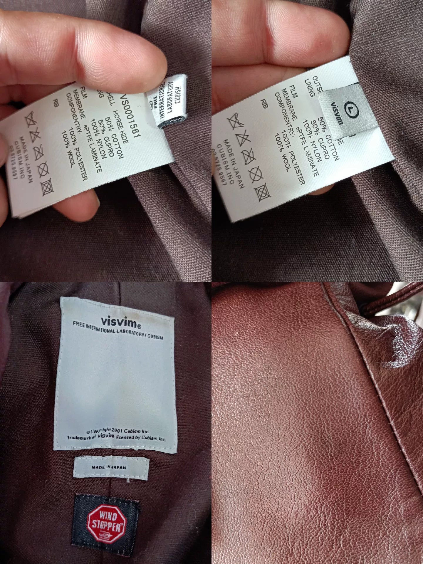 VISVIM Burgundy A2 Pilot Leather Jacket M