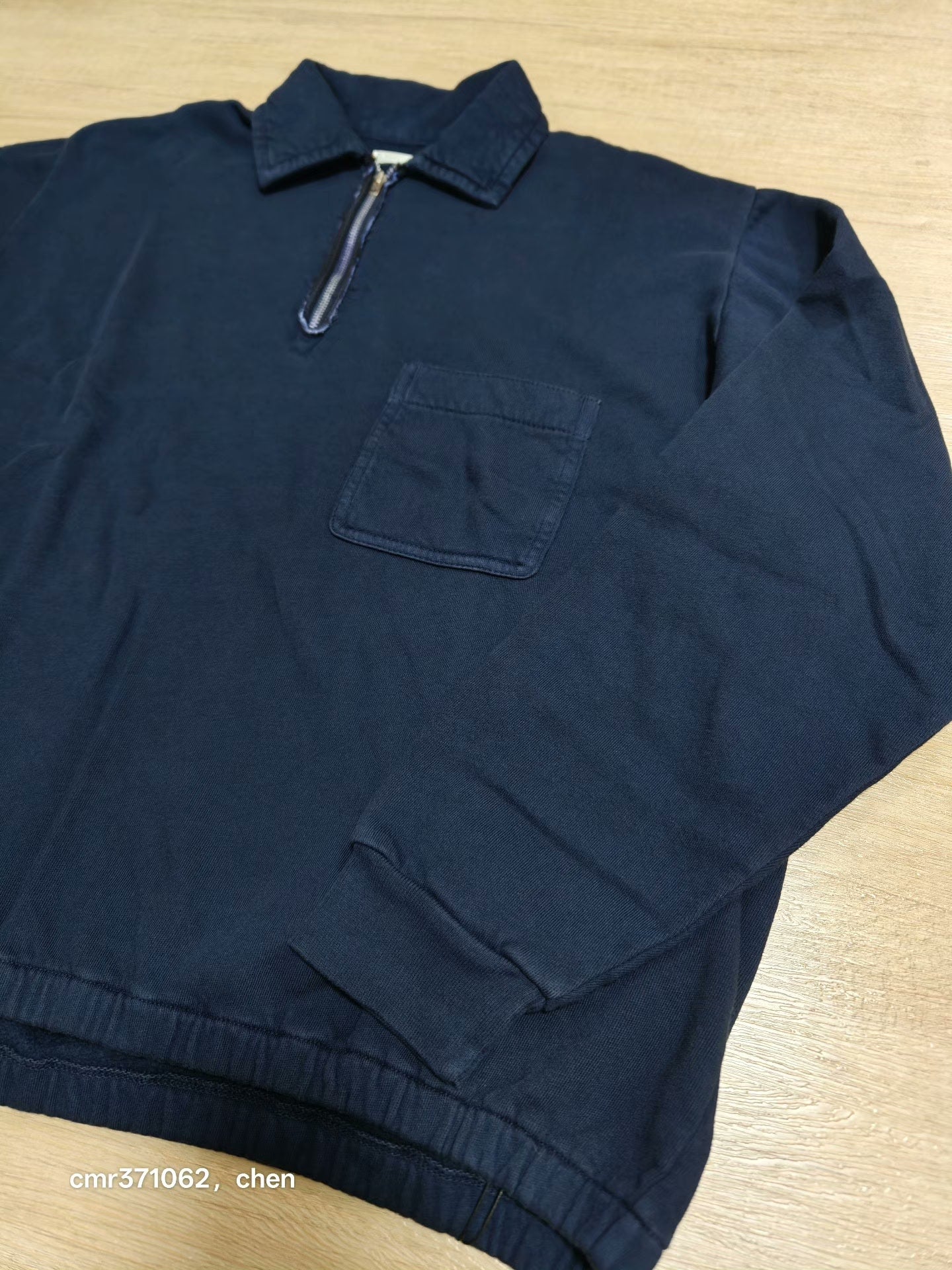 a.presse 26ss Vintage Half Zip Sweatshirt