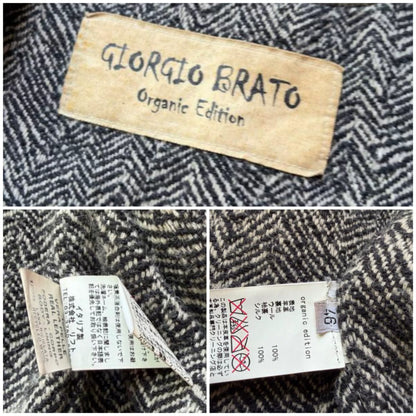 Giorgio Brato Sheepskin Leather Jacket Italy 46
