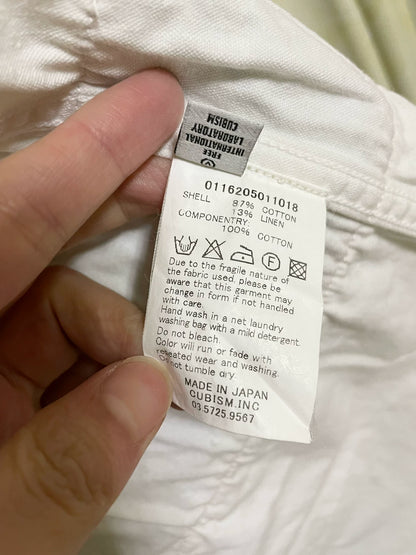 VISVIM Knitted Pattern Paneled Long-Sleeve Shirt