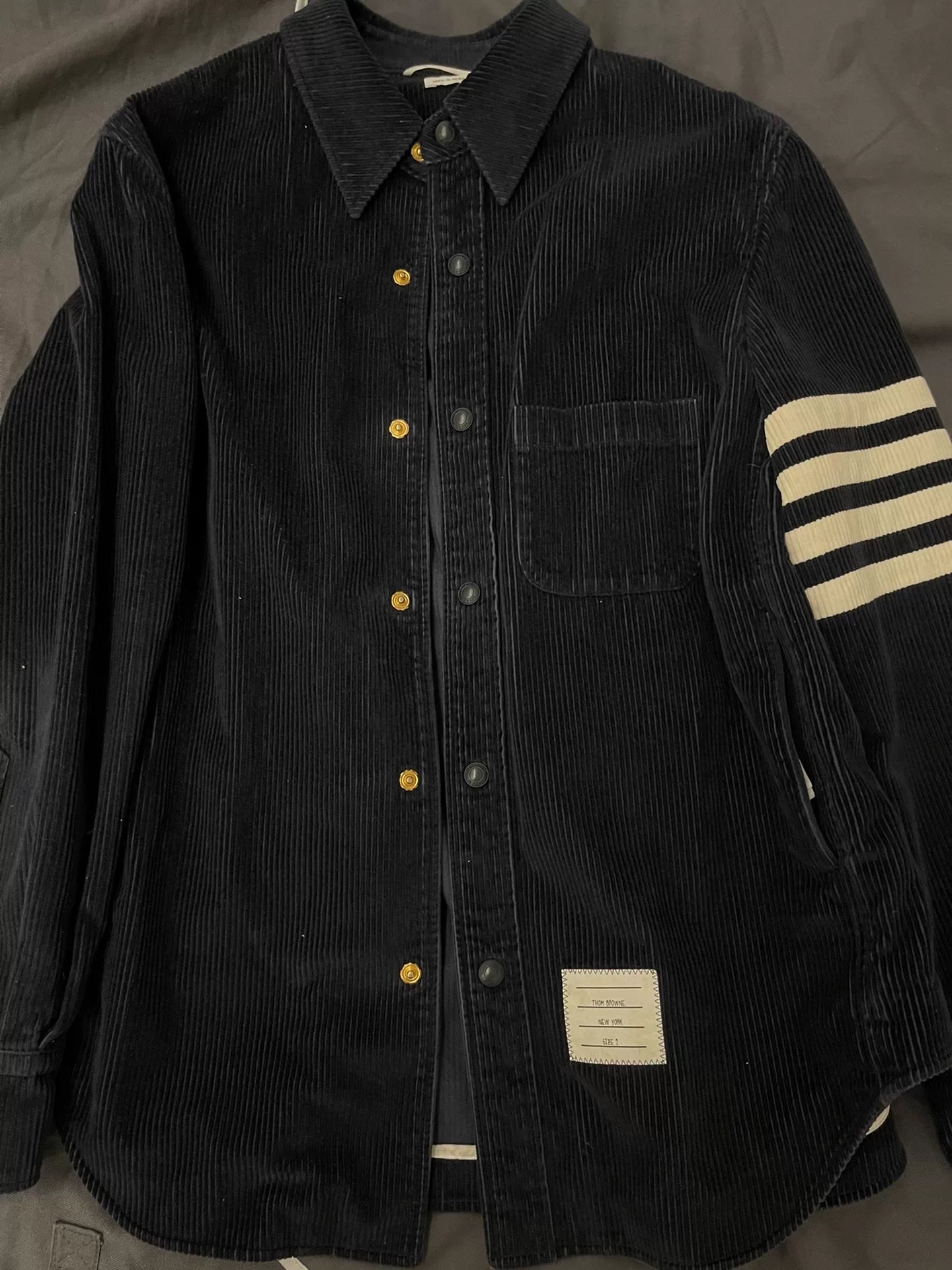 thom browne corduroy shirt jacket outerwear