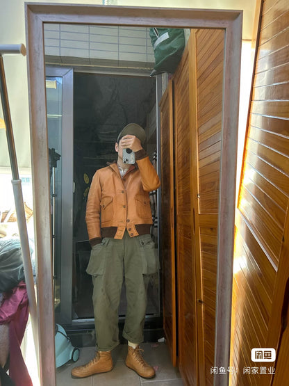 freewheelers a-1 waxed flight jacket