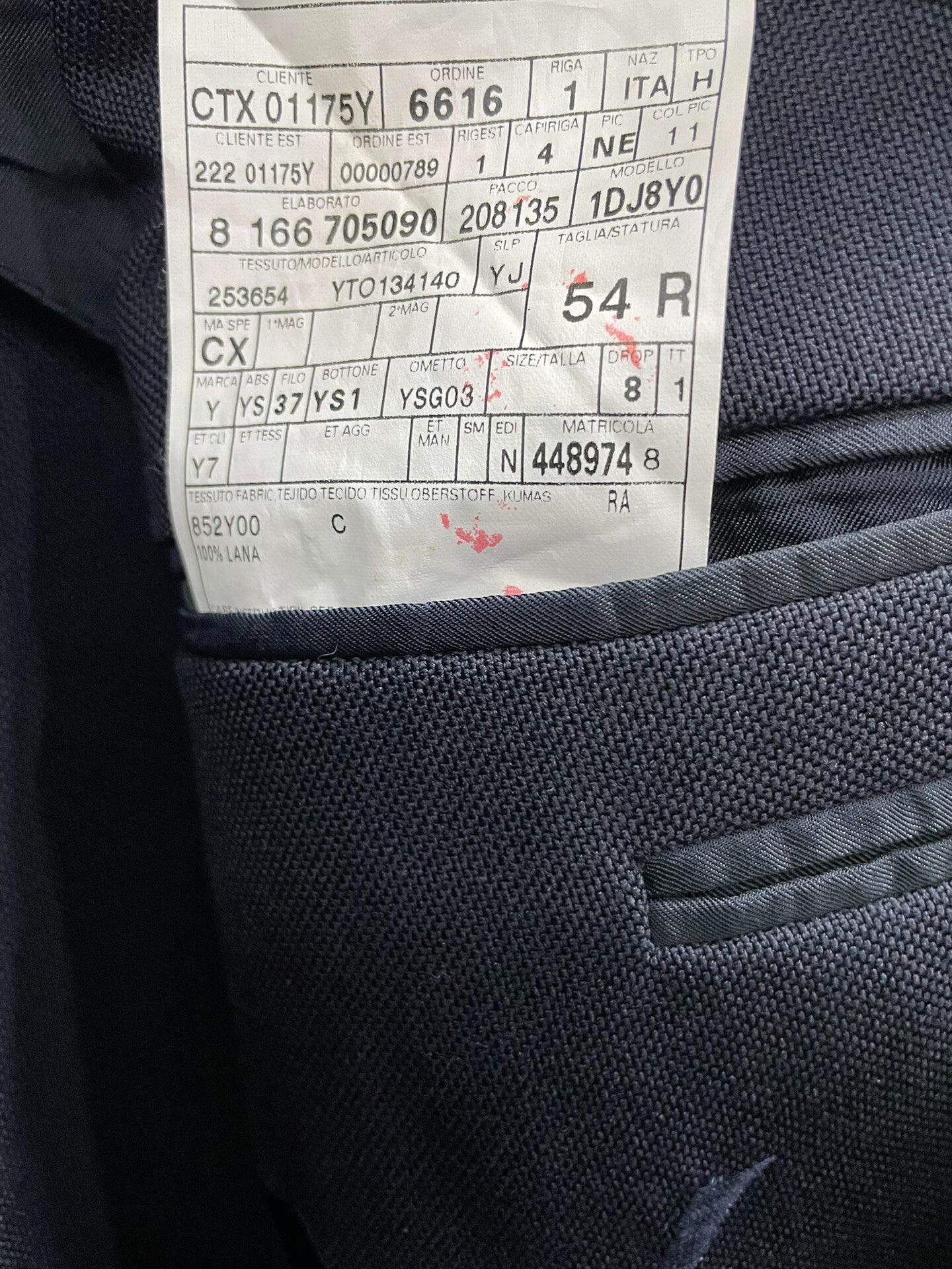 Saint Laurent Dark Blue Men's Blazer