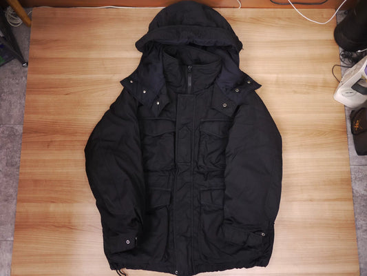 visvim krupa field down jacket black