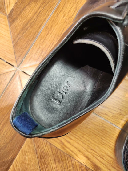 Dior Black Leather Shoes Size 40