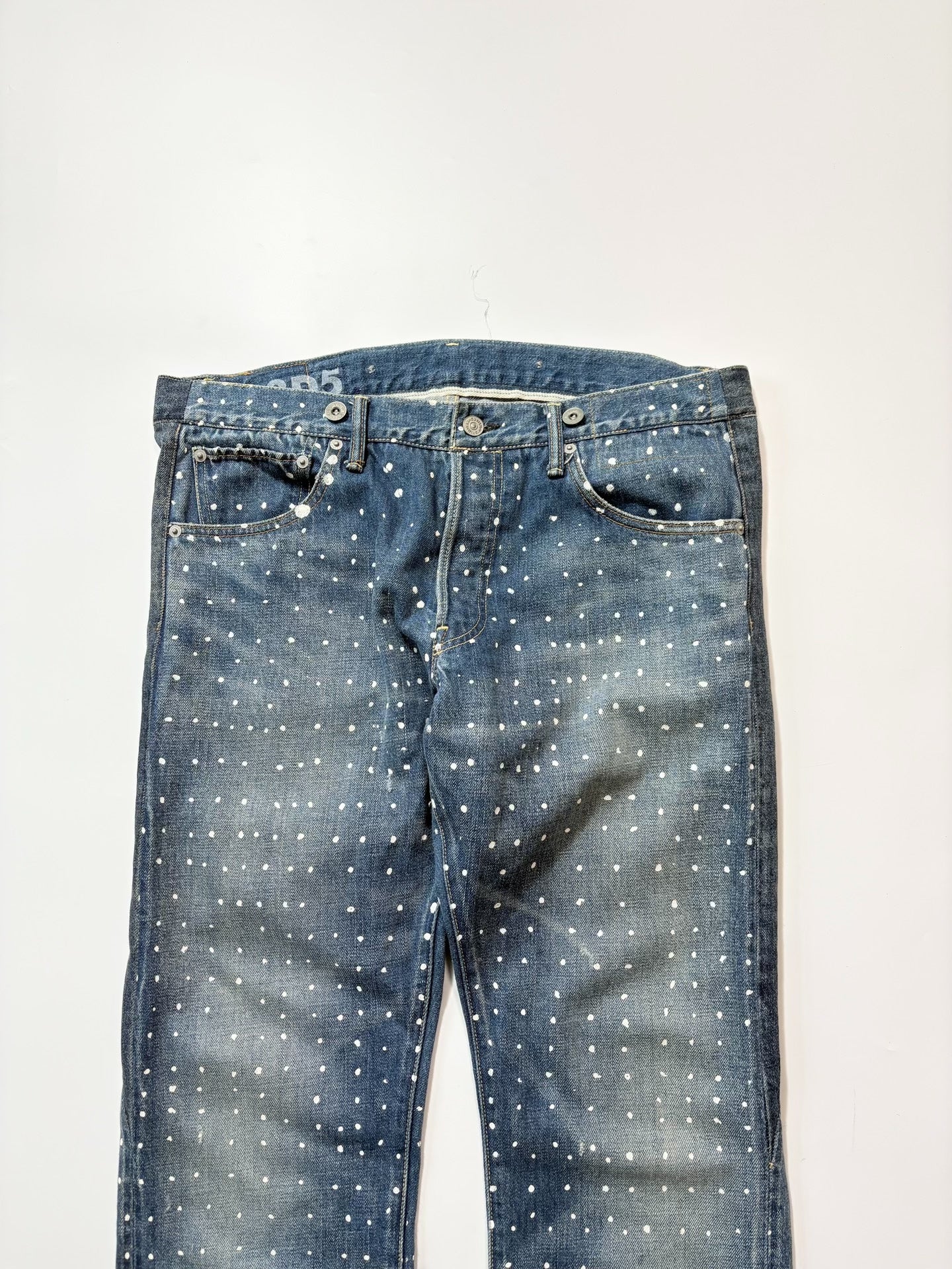 VISVIM 01.2D5 Polka Dot Jeans
