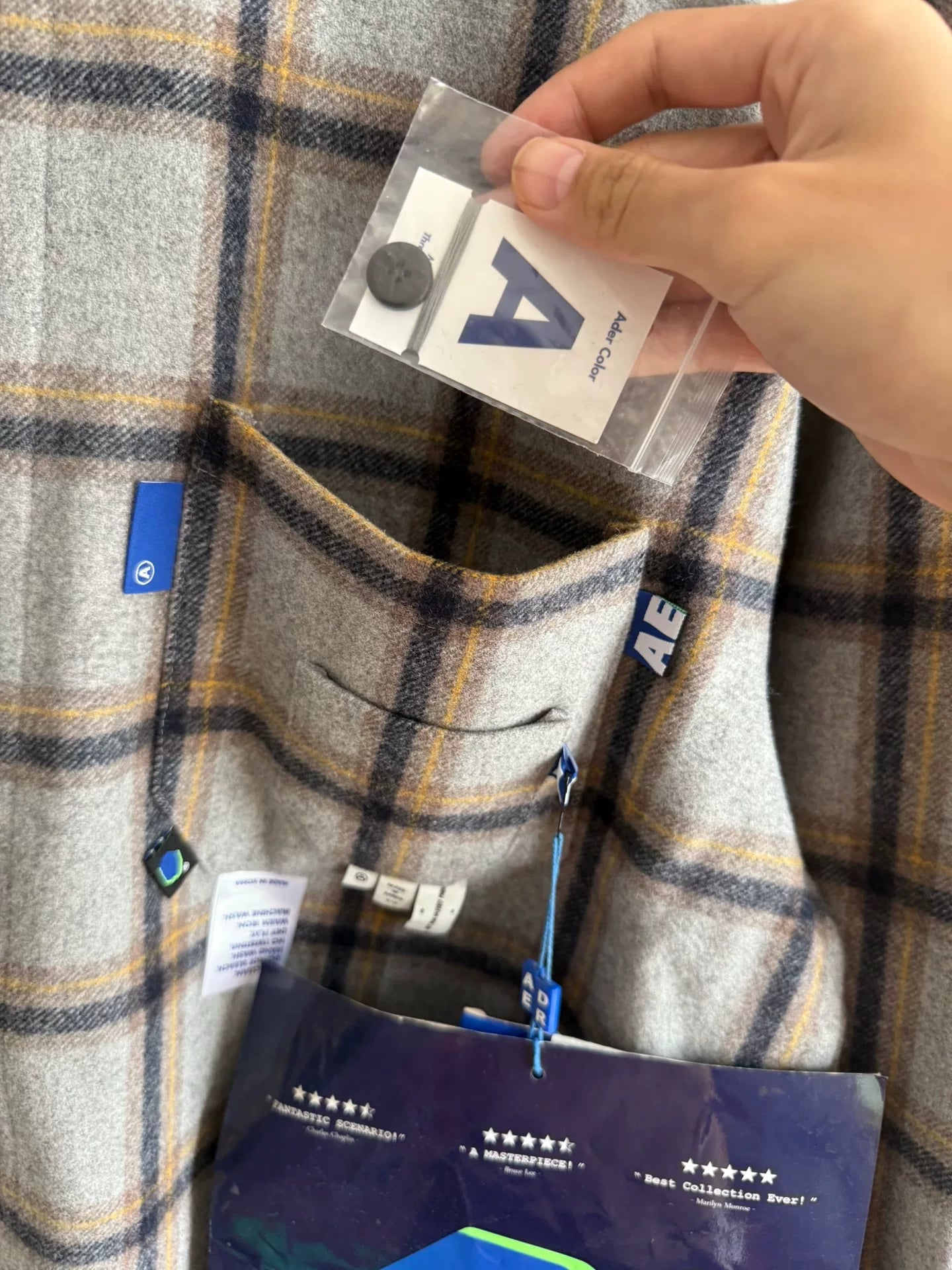 Ader Error Plaid Wool Shirt
