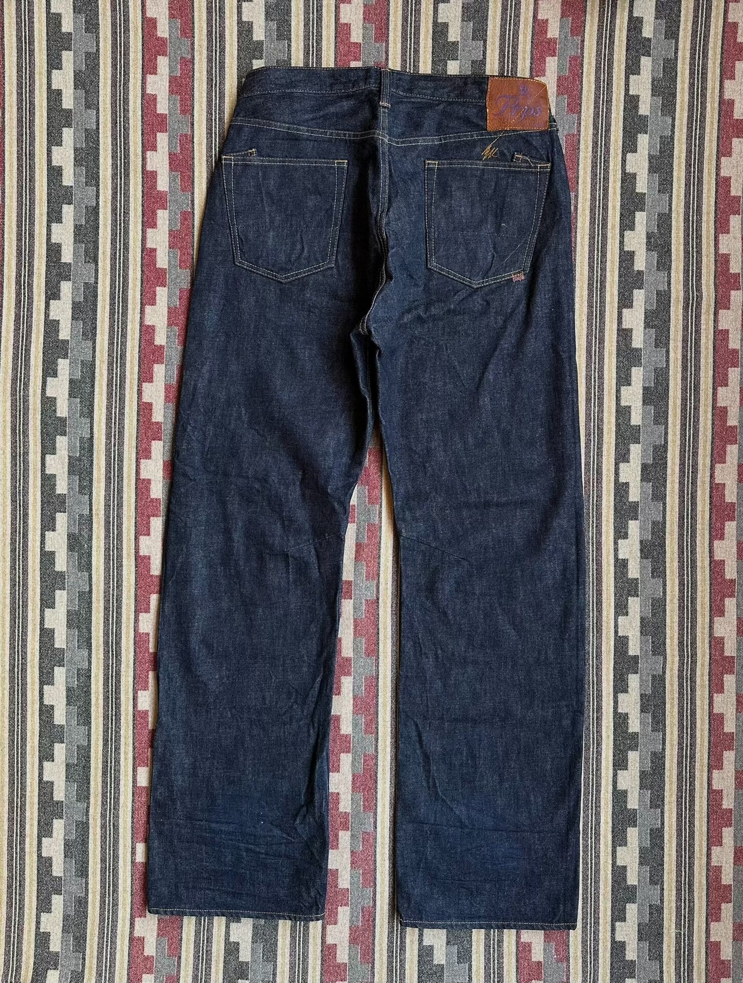 vintage prps denim pants in dark blue