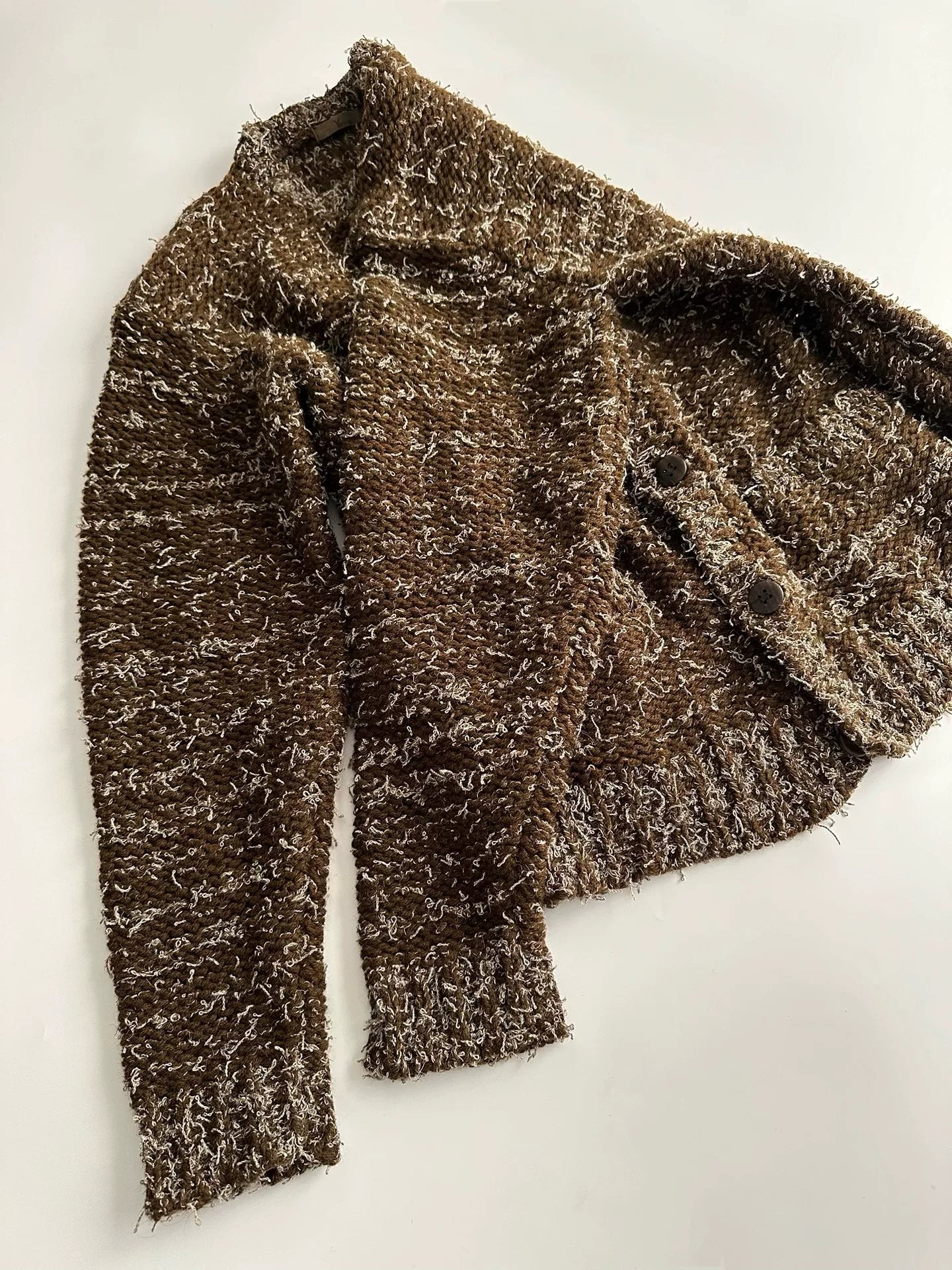 Y's for Men Snowflake Knit Cardigan