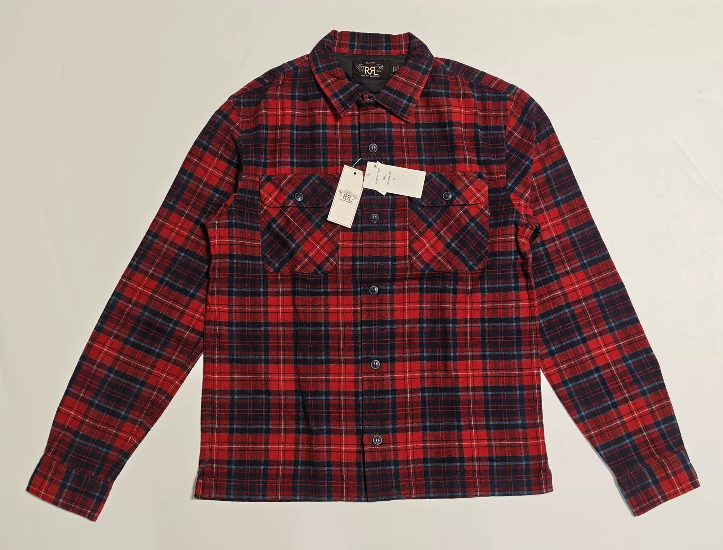 Ralph Lauren RRL Red Black Plaid Shirt