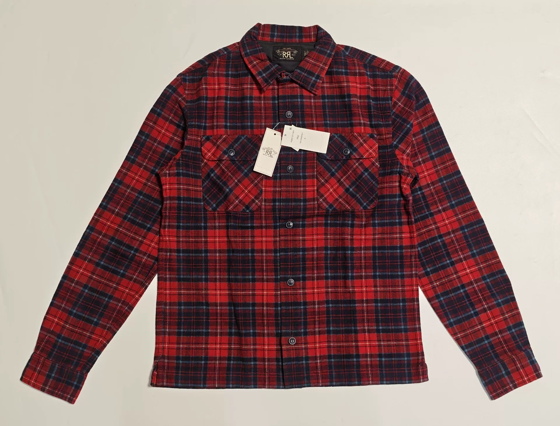 Ralph Lauren RRL Red Black Plaid Shirt