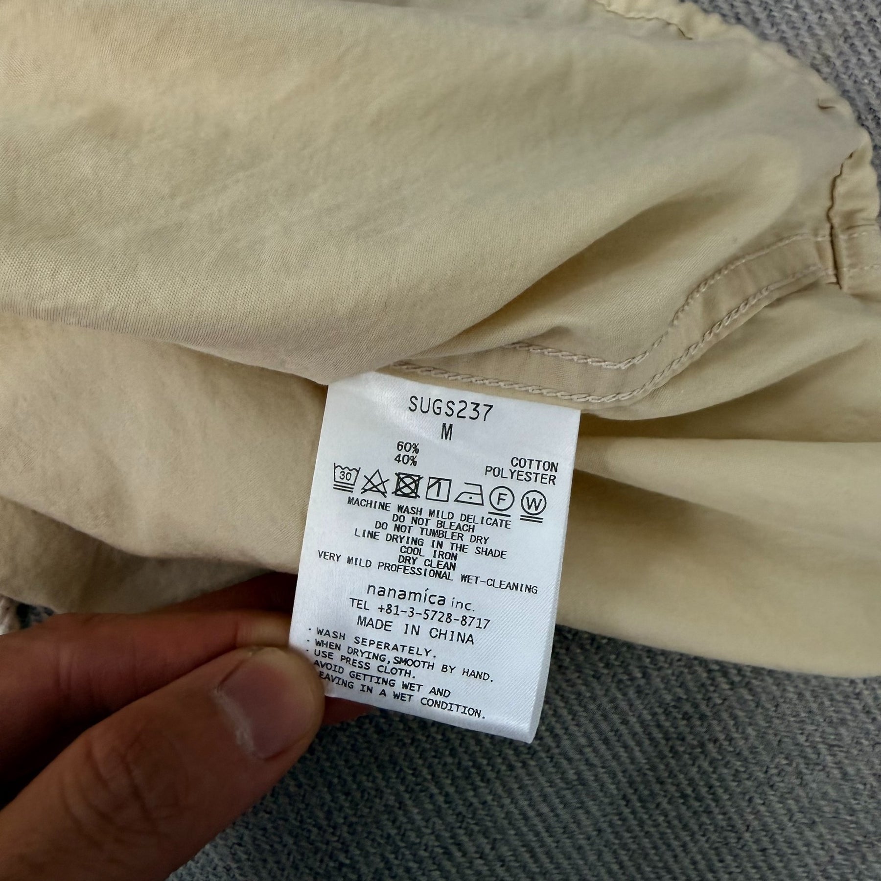 nanamica 22SS Open Collar Wind Shirt