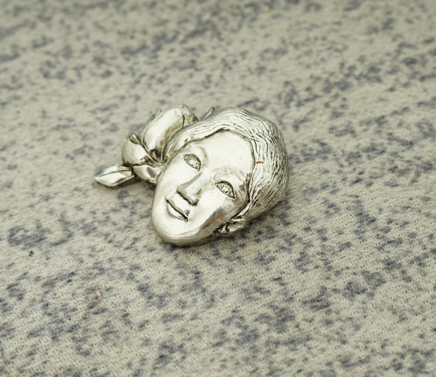 Yohji Yamamoto Flower and Boy Brooch