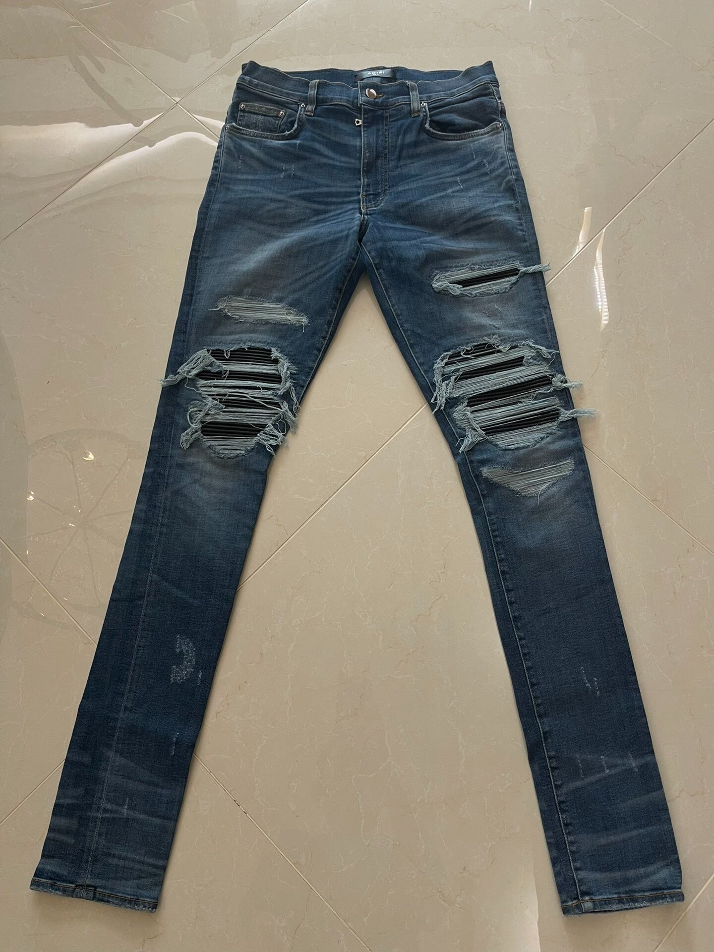 Amiri Blue Denim Shorts Size 31