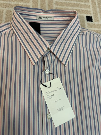 N.HOOLYWOOD x THOMAS MASON Pink Stripe Shirt